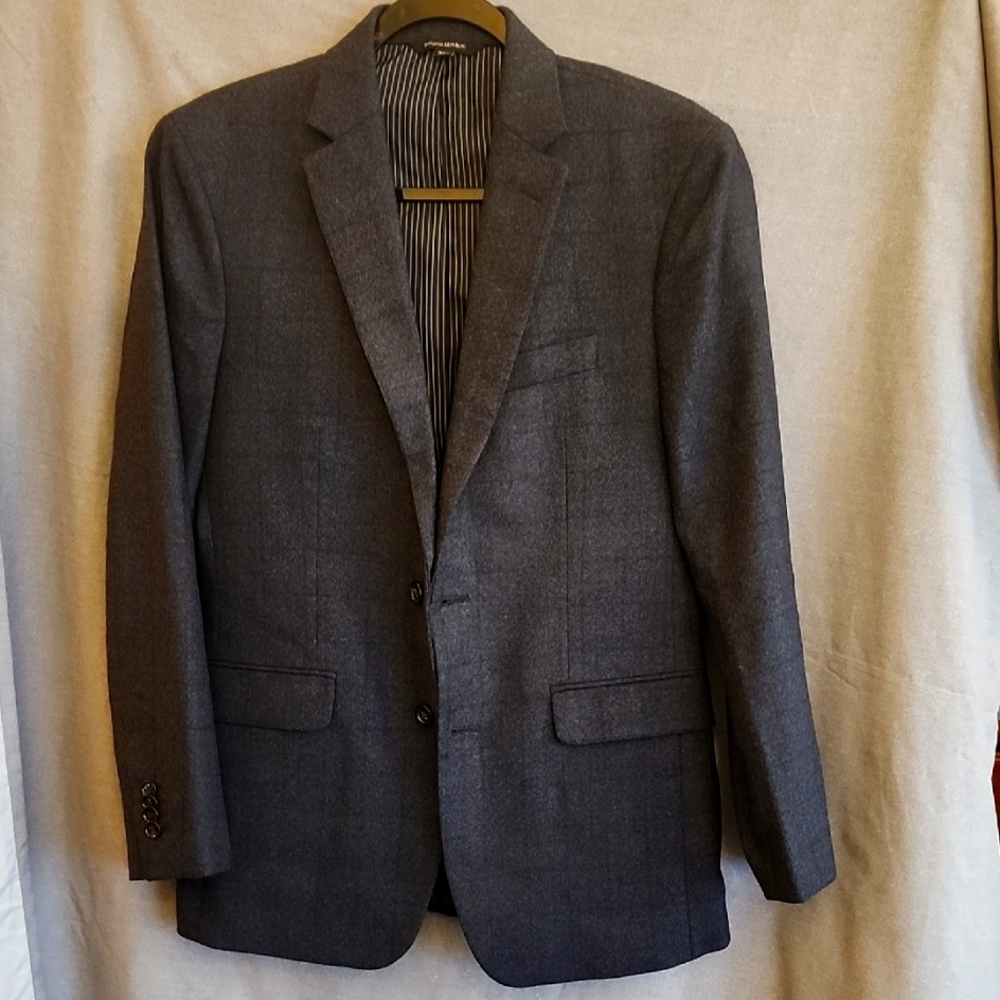 Banana Republic Gray Sport Coat with Notched Lapels